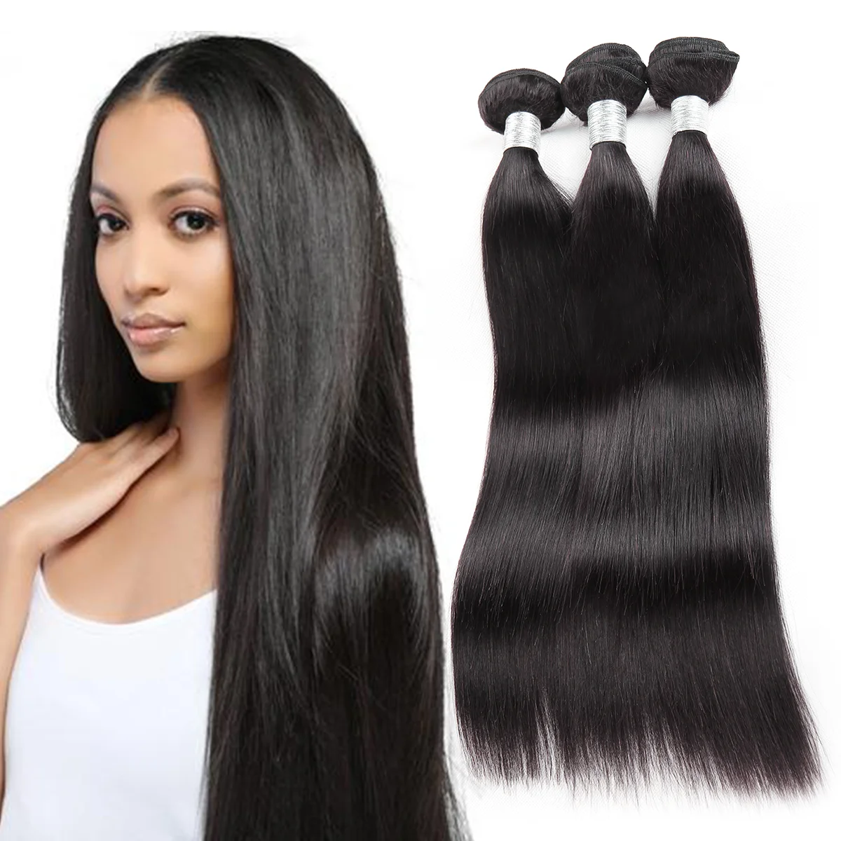 STRAIGHT 22 inch hair bundle wholesale high quality real 100% brazilian remy virgin hair extensions 100% human hair
STRAIGHT 22 inch hair bundle wholesale high quality real 100% brazilian remy virgin hair extensions 100% human hair