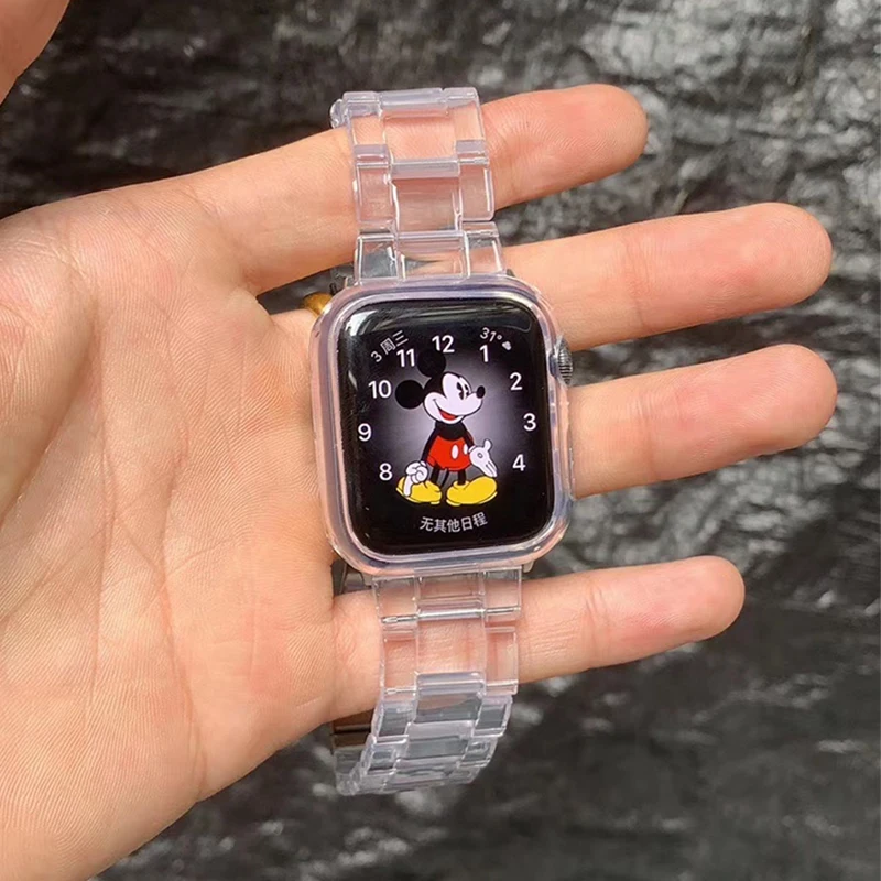 Resin Watch strap for apple watch 6 5 4 band 42mm 38mm correa transparent for iwatch series 5 4 3/2/1 watch band 44mm 40mm, Transprent
Resin Watch strap for apple watch 6 5 4 band 42mm 38mm correa transparent for iwatch series 5 4 3/2/1 watch band 44mm 40mm, Transprent
