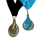 Make metal custom medal souvenir 3d sport medal zinc alloy blank gold award metal sport 3d medal with ribbon