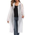 Factory High quality poncho customized logo printed waterproof raincoat with Hoods and Sleeves