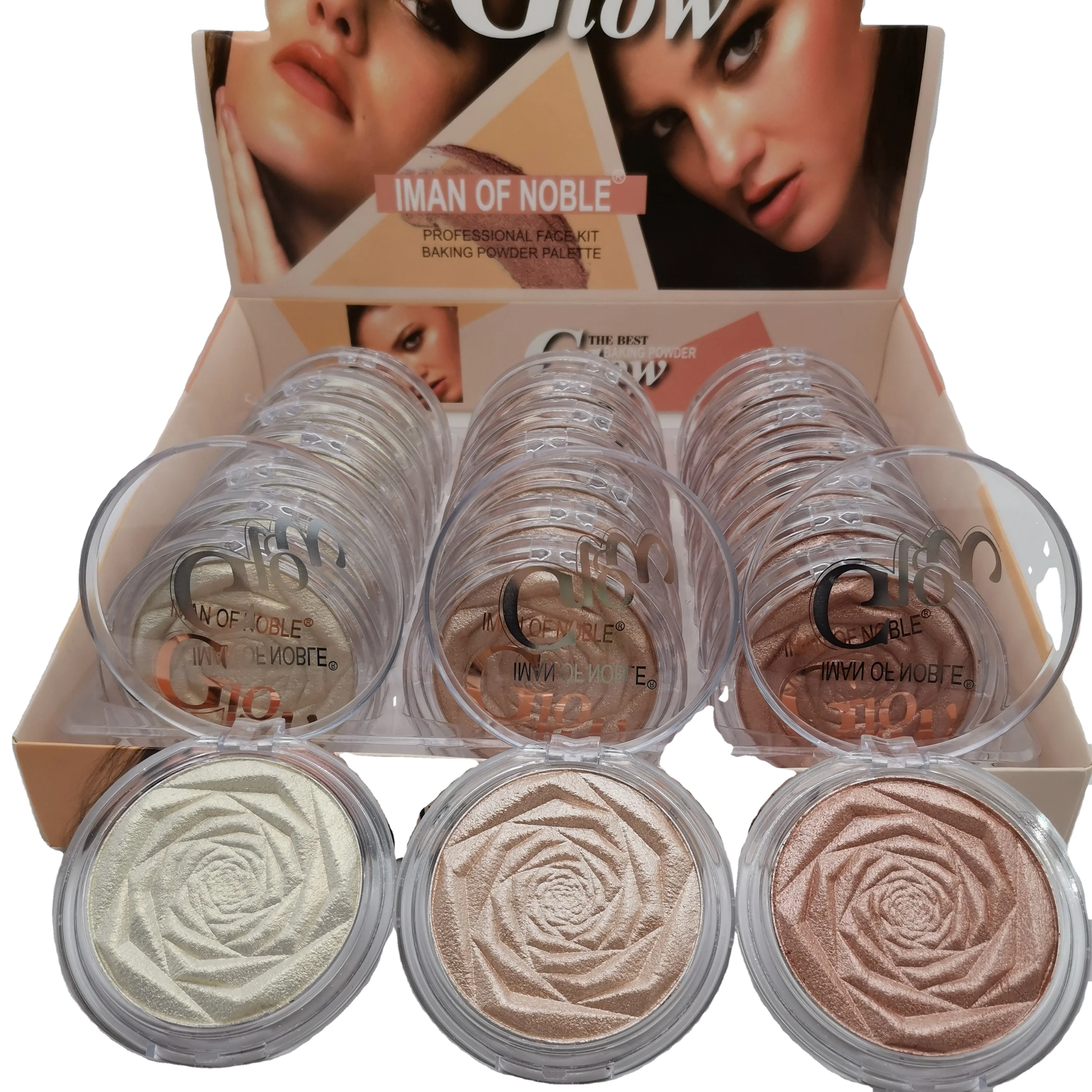 IMAN OF NOBLE Own brand waterproof eyes 3 sets of sparkling Rose baking powder eye shadow highlight, 3 kinds of color
IMAN OF NOBLE Own brand waterproof eyes 3 sets of sparkling Rose baking powder eye shadow highlight, 3 kinds of color