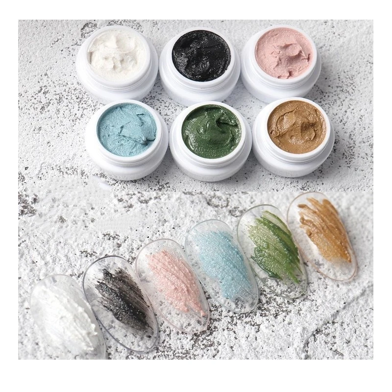 Wholesale Nail art Gypsum Gel Nail Polish Gravel Sand Carving 3D Varnish Lacquer, 6 colors
Wholesale Nail art Gypsum Gel Nail Polish Gravel Sand Carving 3D Varnish Lacquer, 6 colors