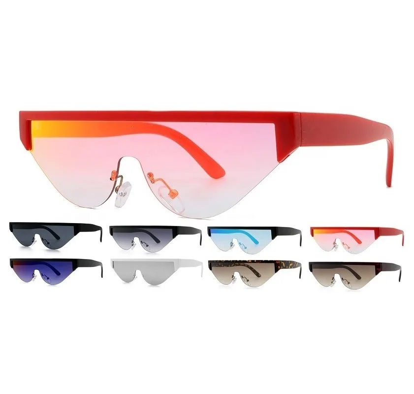 New Fashion Trendy Stylish Cheap Small Frame Flat Top Half Frame One Piece Len Gradient Shades Sun Glasses Women Sunglasses
New Fashion Trendy Stylish Cheap Small Frame Flat Top Half Frame One Piece Len Gradient Shades Sun Glasses Women Sunglasses