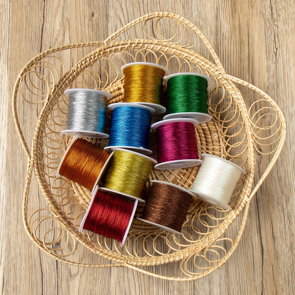 High Quality 1mm Width 8 Strands Multicolor Christmas DIY Gift Wrapping Clothing Tags Line Metallic Rope
High Quality 1mm Width 8 Strands Multicolor Christmas DIY Gift Wrapping Clothing Tags Line Metallic Rope