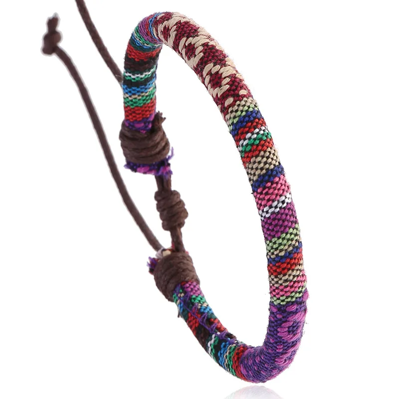 Yiwu Wholesale ethnic style colorful braided bracelet women little flower Nepal color hand rope bangle
Yiwu Wholesale ethnic style colorful braided bracelet women little flower Nepal color hand rope bangle
