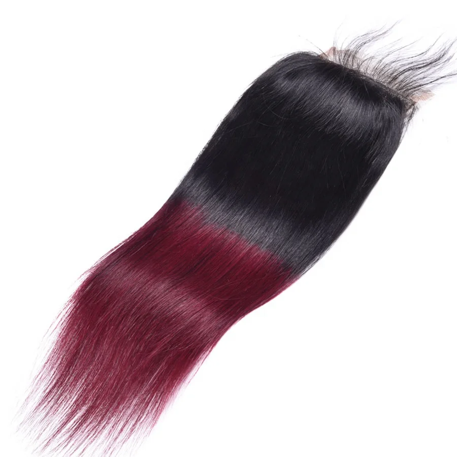 1B 99J Brazilian Straight Pre Plucked Closure Transparent Lace Closure &Swiss Lace Ombre Human Hair Closure Remy
1B 99J Brazilian Straight Pre Plucked Closure Transparent Lace Closure &Swiss Lace Ombre Human Hair Closure Remy