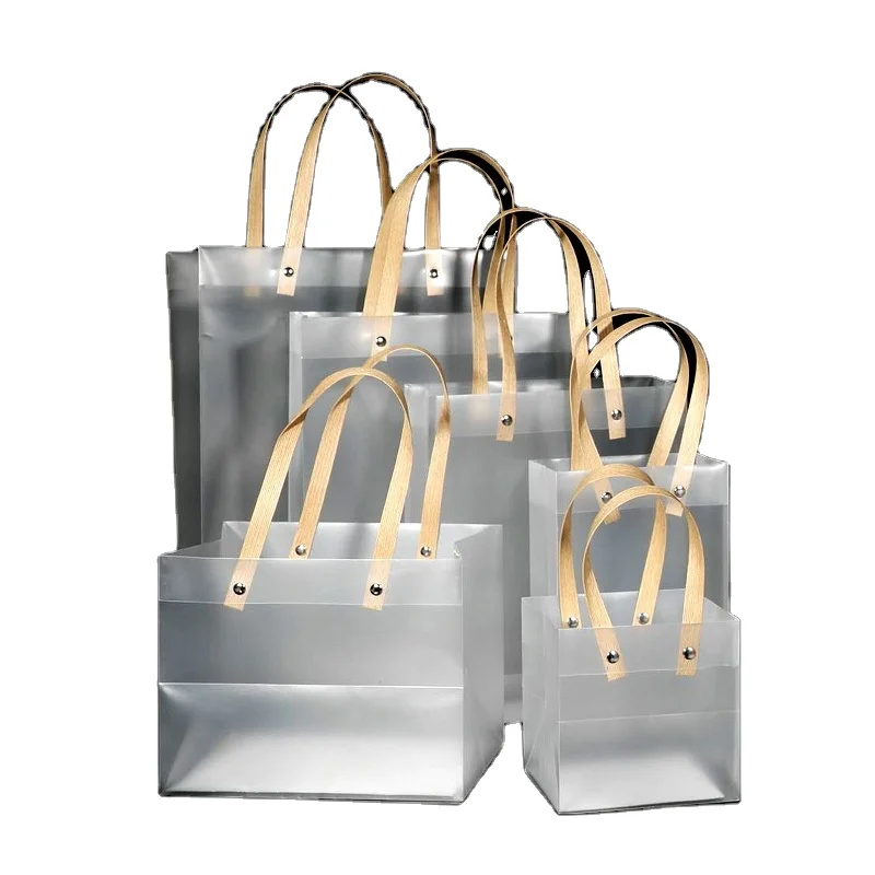PVC Holiday Gift Outer Packaging Beverage Shopping Bag Portable Frosted Plastic Transparent Wedding Companion Gift Bag, White
PVC Holiday Gift Outer Packaging Beverage Shopping Bag Portable Frosted Plastic Transparent Wedding Companion Gift Bag, White
