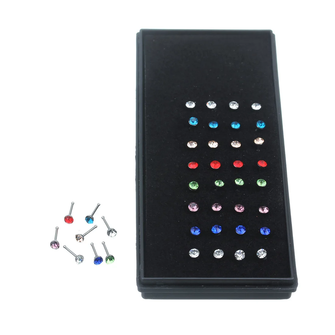 40Pcs/Set Nose Ring Fashion Body Jewelry Nose Ring Studs Diamond Ear Bone Nail Nose Stud Stainless Steel Piercing Jewelry
40Pcs/Set Nose Ring Fashion Body Jewelry Nose Ring Studs Diamond Ear Bone Nail Nose Stud Stainless Steel Piercing Jewelry