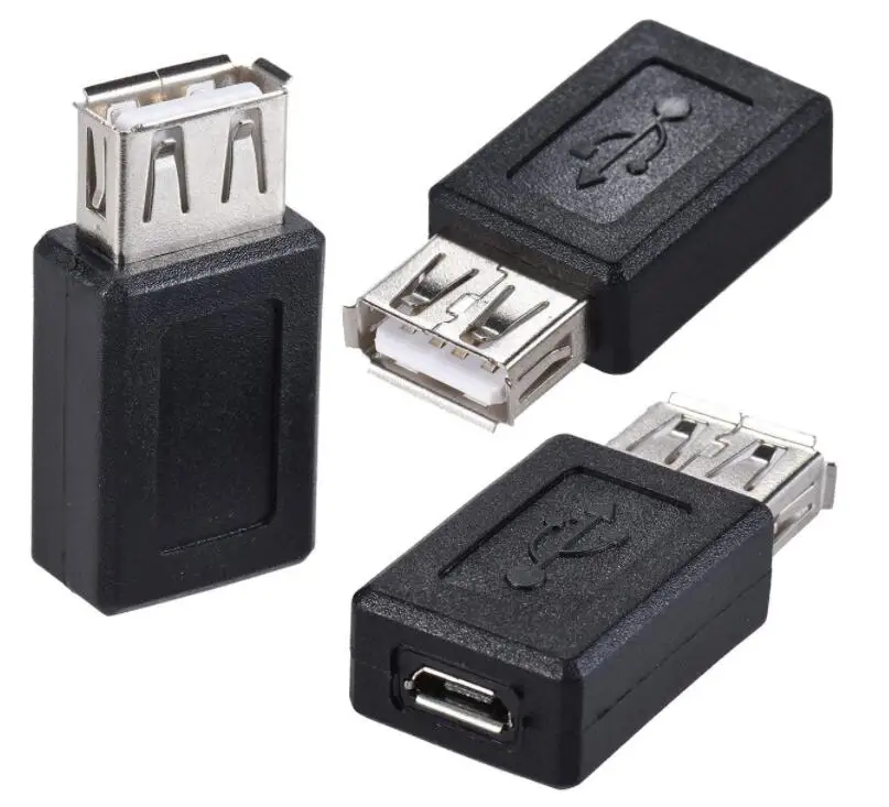 USB 2.0 A Female to Micro USB Female Adapter Converter Connector Support Data Sync & Charging, Black
USB 2.0 A Female to Micro USB Female Adapter Converter Connector Support Data Sync & Charging, Black