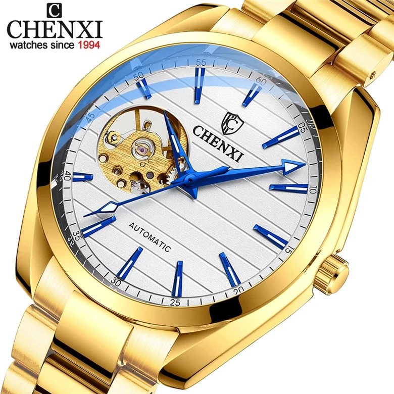 CHENXI New Men Mechanical Watch Top Brand Luxury Automatic Watch Sport Stainless Steel Waterproof Watch Men relogio masculino
CHENXI New Men Mechanical Watch Top Brand Luxury Automatic Watch Sport Stainless Steel Waterproof Watch Men relogio masculino