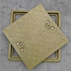 Plastic Rebar Customizable Color 600x600mm A15 SGS Plastic Walkway Grating Fiberglass Manhole Cover With Rebar Frame