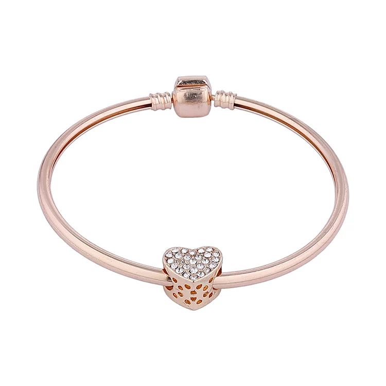 Simple Real Gold Plated Bling CZ Cubic Zirconia Heart Charm Bracelet Rhinestone Crystal Heart Bangle Bracelet For Women, Picture color
Simple Real Gold Plated Bling CZ Cubic Zirconia Heart Charm Bracelet Rhinestone Crystal Heart Bangle Bracelet For Women, Picture color