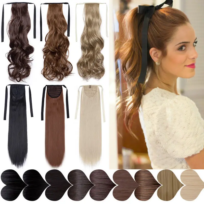 18" wavy drawstring clip in extension false tail hair hairpiece synthetic ponytail for women
18" wavy drawstring clip in extension false tail hair hairpiece synthetic ponytail for women
