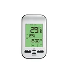 Solid Color Professional Digital Lcd Display Thermometer Electronic Thermometer With Calendar Alarm Clock