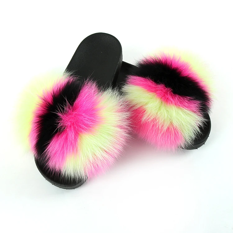 Women Summer Casual Fluffy Slippers With Fur Flat Non-Slip Real Fox Fur Furry Slides Large Size Shoes Fur Sandals, 6 colors as picture
Women Summer Casual Fluffy Slippers With Fur Flat Non-Slip Real Fox Fur Furry Slides Large Size Shoes Fur Sandals, 6 colors as picture