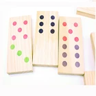 China manufacturers professional custom colored game domino wholesale price mexican train dominoes game