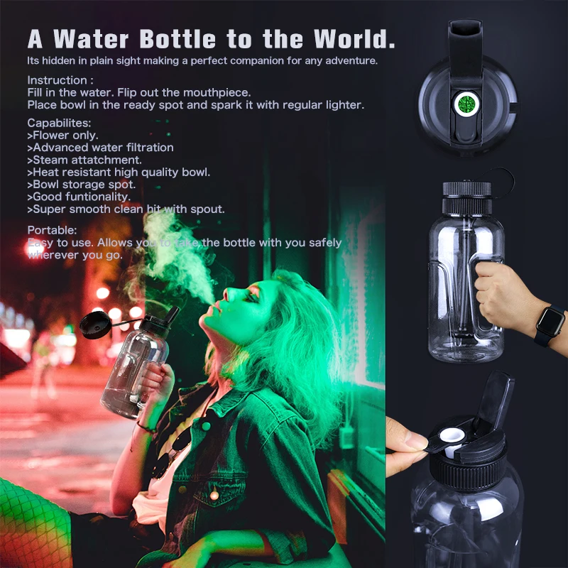 Wholesale Custom Travel Water Bottle Hookah Shisha Car Acrylic Portable Hookah Cup With Handle, Red, blue, green, white, black, pink, custom logo
Wholesale Custom Travel Water Bottle Hookah Shisha Car Acrylic Portable Hookah Cup With Handle, Red, blue, green, white, black, pink, custom logo