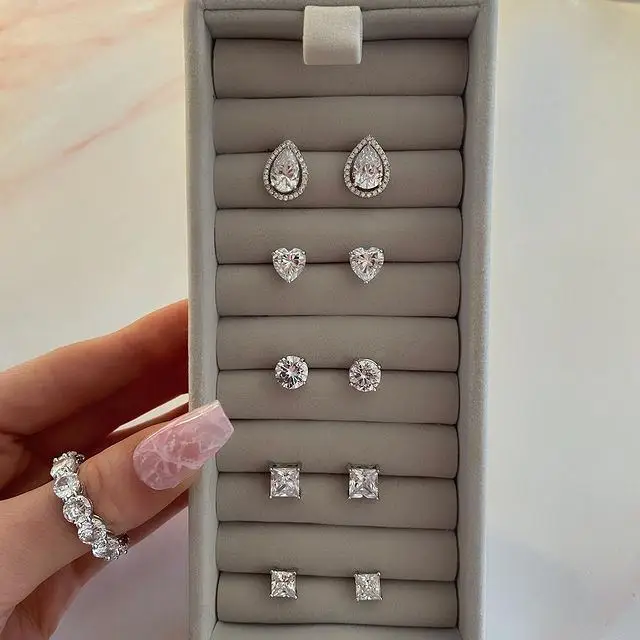 New arrived pure 925 sterling silver square heart round tear drop oval shape stud earring for girl teens small earrings jewelry
New arrived pure 925 sterling silver square heart round tear drop oval shape stud earring for girl teens small earrings jewelry