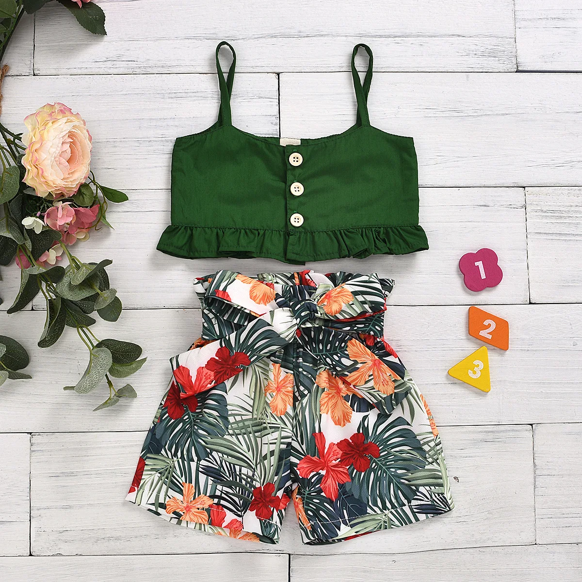 Hot Toddler Kids Baby girls summer Outfits Clothes girls T-shirt leaves short Pants Casual 2PCS set, As picture
Hot Toddler Kids Baby girls summer Outfits Clothes girls T-shirt leaves short Pants Casual 2PCS set, As picture