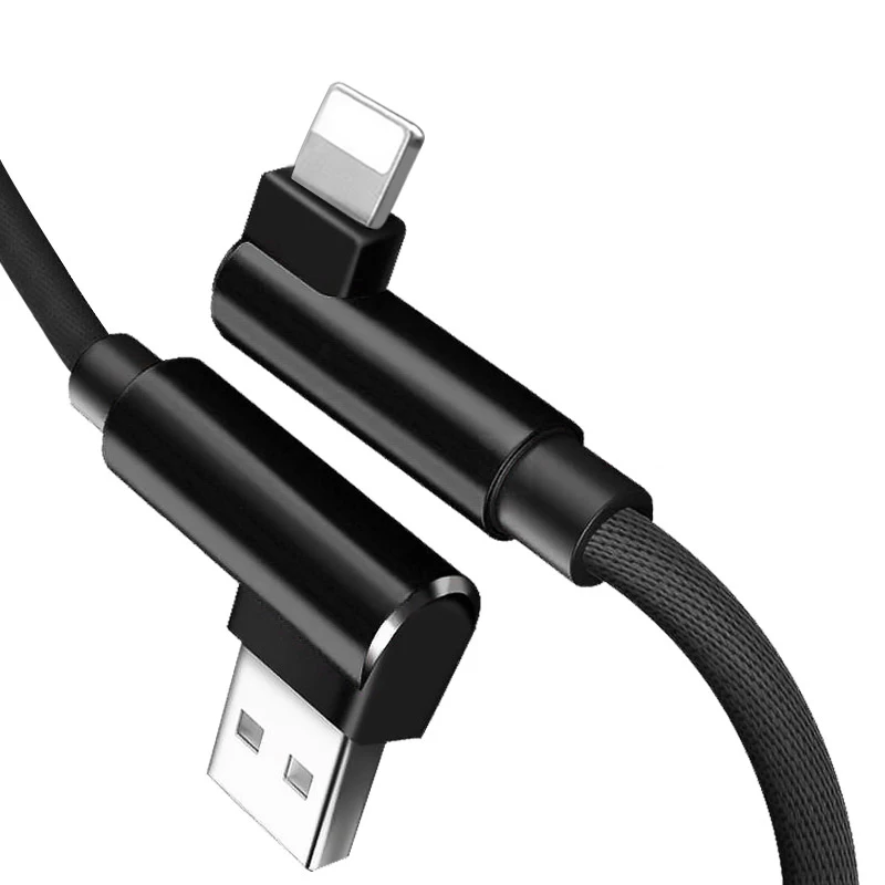 Nylon Braid Game 90 Degree Elbow USB Cable Charging Cable For 8Pin Phone iPad, Black/red/blue
Nylon Braid Game 90 Degree Elbow USB Cable Charging Cable For 8Pin Phone iPad, Black/red/blue