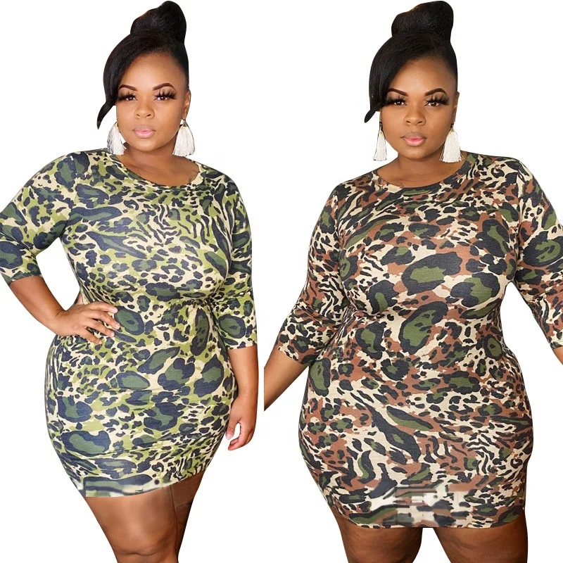 2021 Summer New Design Round Neck Tight-Fitting Hip Dress Plus Size Leopard Print Women's Dress
2021 Summer New Design Round Neck Tight-Fitting Hip Dress Plus Size Leopard Print Women's Dress