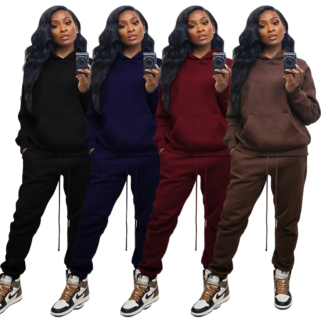 10904-SW79 hoodie long sleeve casual sport pants two piece set pocket fall solid color women sehe fashion, 4 colors
10904-SW79 hoodie long sleeve casual sport pants two piece set pocket fall solid color women sehe fashion, 4 colors