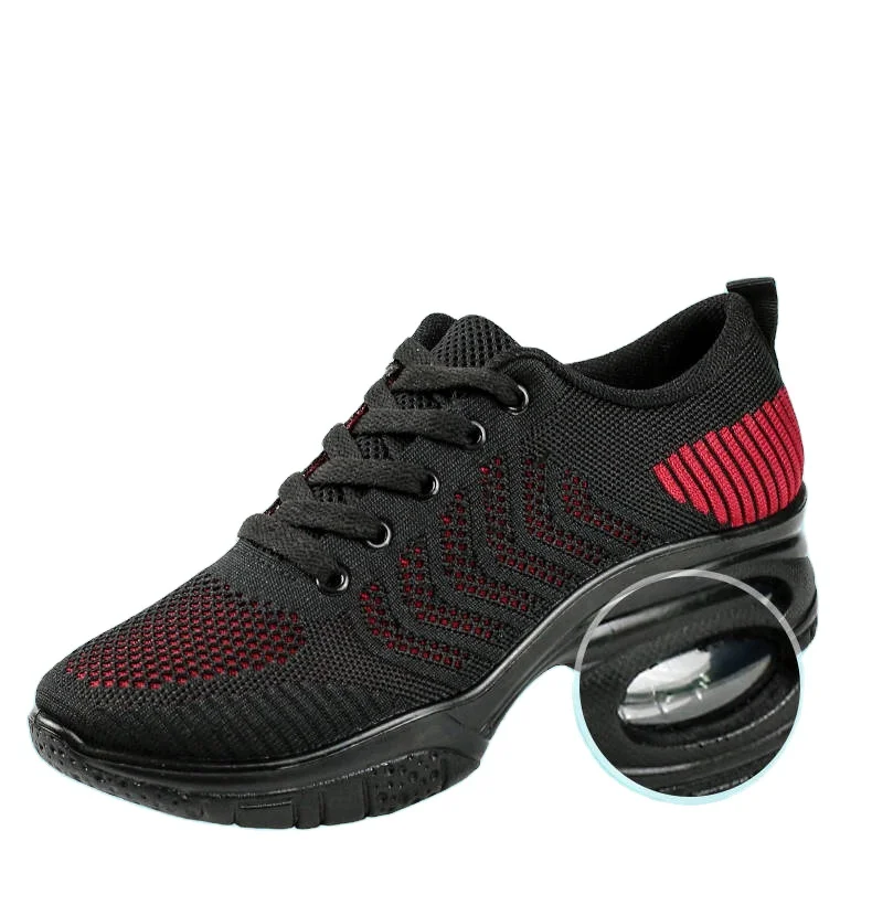 New style lady dancing shoes fly knitted fabric line women sport casual shoes for girls, Red/pink/white
New style lady dancing shoes fly knitted fabric line women sport casual shoes for girls, Red/pink/white