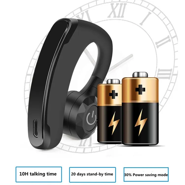V11 Wireless Headset Driver Business ear hook earphone HD Sport Stereo BT Voice Control headphone with Mic - ANKUX.COM