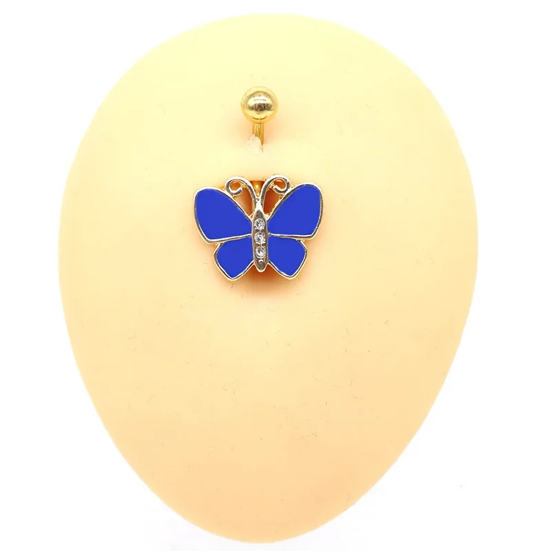 BBR-147 Color painting butterfly navel button rings stainless steel belly ring body piercing jewelry
BBR-147 Color painting butterfly navel button rings stainless steel belly ring body piercing jewelry