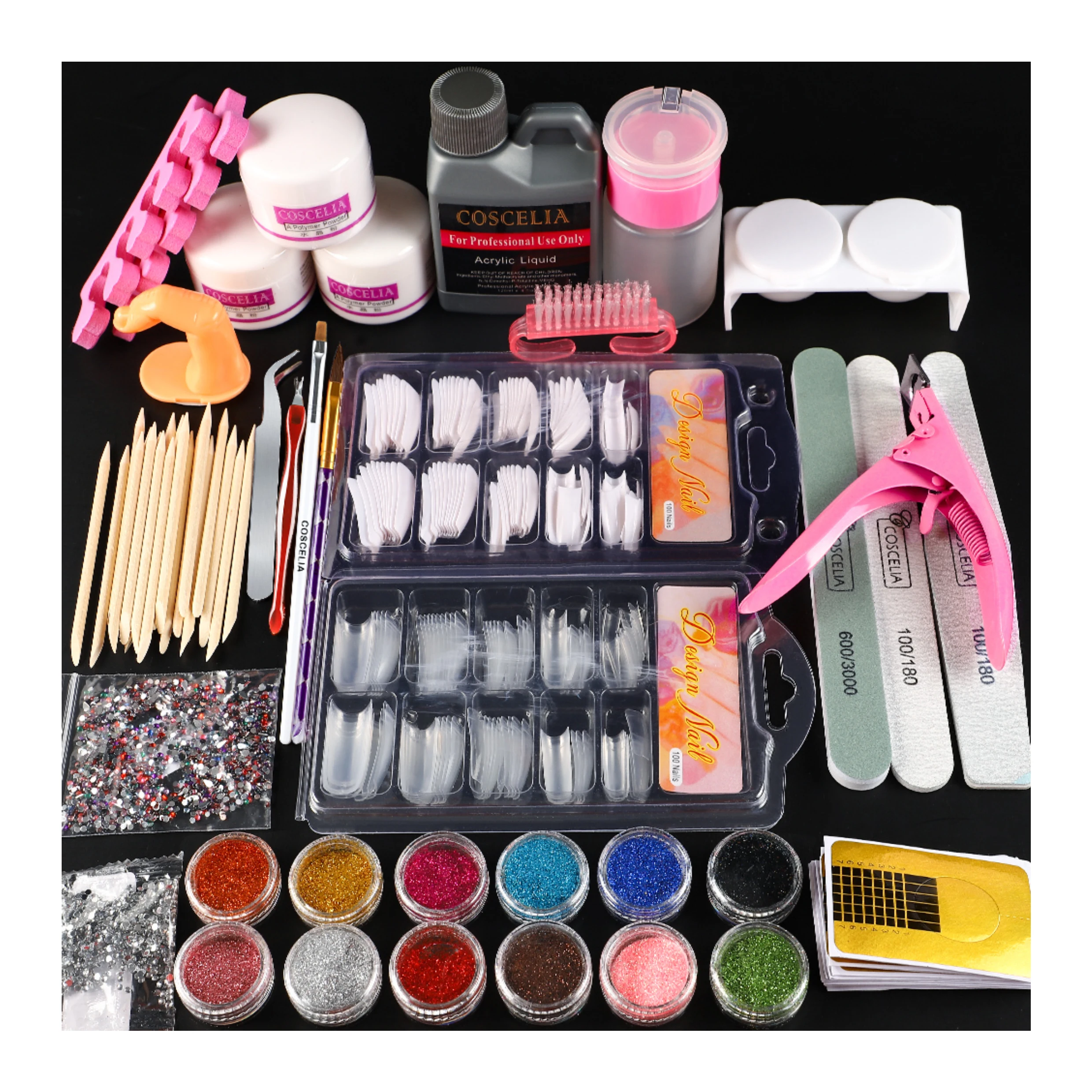 COSCELIA amazon top seller Acrylic Powder Nail Kit High Capacity Acrylic Liquid For Sale, 3 colors
COSCELIA amazon top seller Acrylic Powder Nail Kit High Capacity Acrylic Liquid For Sale, 3 colors