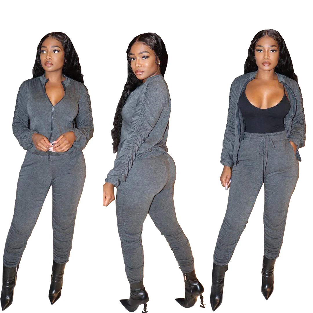 YD-CQ0085 Wholesale Casual female clothing Long Sleeve Folds winter outfit two piece set sets for womens, As picture
YD-CQ0085 Wholesale Casual female clothing Long Sleeve Folds winter outfit two piece set sets for womens, As picture