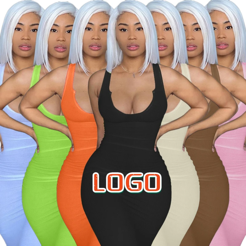 custom Rib Knit dress Round Neck Outfit Maxi Bodycon Sleeveless Elegant Party clothes Long Women Casual Dresses
custom Rib Knit dress Round Neck Outfit Maxi Bodycon Sleeveless Elegant Party clothes Long Women Casual Dresses
