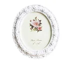 Picture Frame Photo Frame White Rose Flower Home Decorative Tabletop Wall Mounting Resin Large Frame
