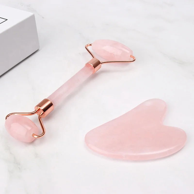 New Original Quality Stone Visage Jade Roller And Gua Sha Tools Set, Pink rose quartz
New Original Quality Stone Visage Jade Roller And Gua Sha Tools Set, Pink rose quartz