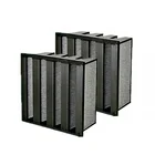 Large air flow V shape filter for AHU system