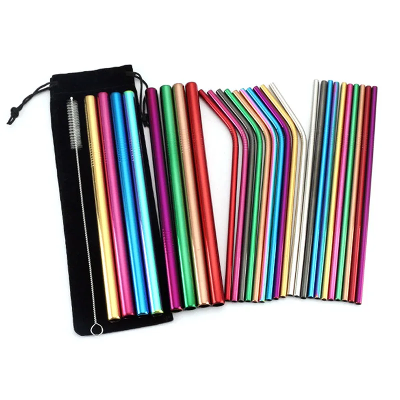 Metal Drinking Set with Customized Logo Wholesale 6Mm 12Mm Stainless Steel Straw, Silver, black,golden,red, blue,rose gold,green,pink 
Metal Drinking Set with Customized Logo Wholesale 6Mm 12Mm Stainless Steel Straw, Silver, black,golden,red, blue,rose gold,green,pink