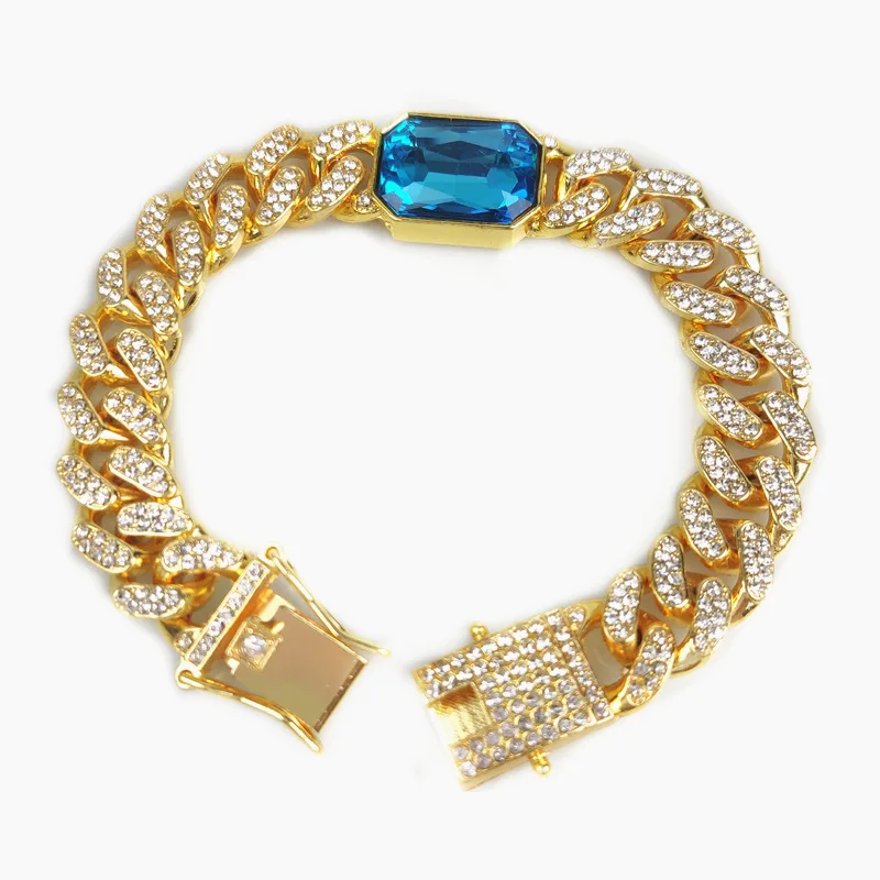 Hip Hop Jewelry Accessories 18K Diamond Bracelet Women 12mm Gold Bracelet Mens Gemstone Cuban Bracelets
Hip Hop Jewelry Accessories 18K Diamond Bracelet Women 12mm Gold Bracelet Mens Gemstone Cuban Bracelets