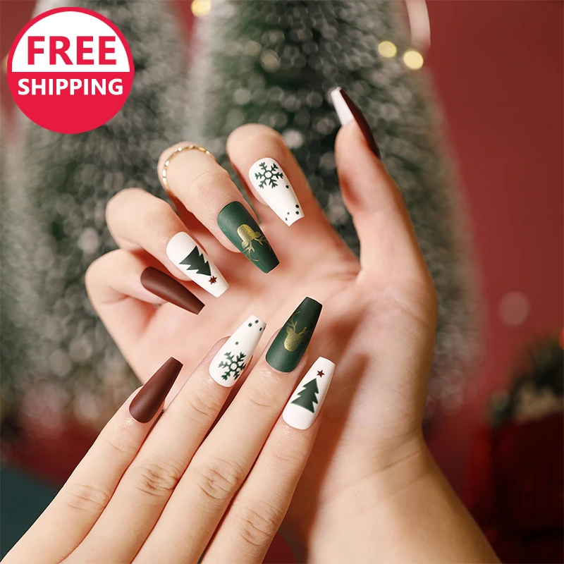 Free Shipping Christmas press on nails artificial fingernails for women Artificial Fingernails, Natural,multi-color,customized color
Free Shipping Christmas press on nails artificial fingernails for women Artificial Fingernails, Natural,multi-color,customized color
