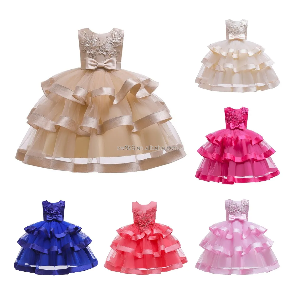 European Style Children Clothing Girl Wedding Dress Kids Lovely Birthday Party Tutu Dresses For Girls Sleeveless
European Style Children Clothing Girl Wedding Dress Kids Lovely Birthday Party Tutu Dresses For Girls Sleeveless