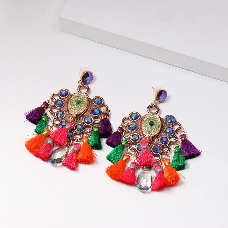 New Design Bohemian Style Long Fringed Tassel Earrings For Women Fashion Boho Tassel Statement Bohemian Earrings Bijoux, As picture show
New Design Bohemian Style Long Fringed Tassel Earrings For Women Fashion Boho Tassel Statement Bohemian Earrings Bijoux, As picture show