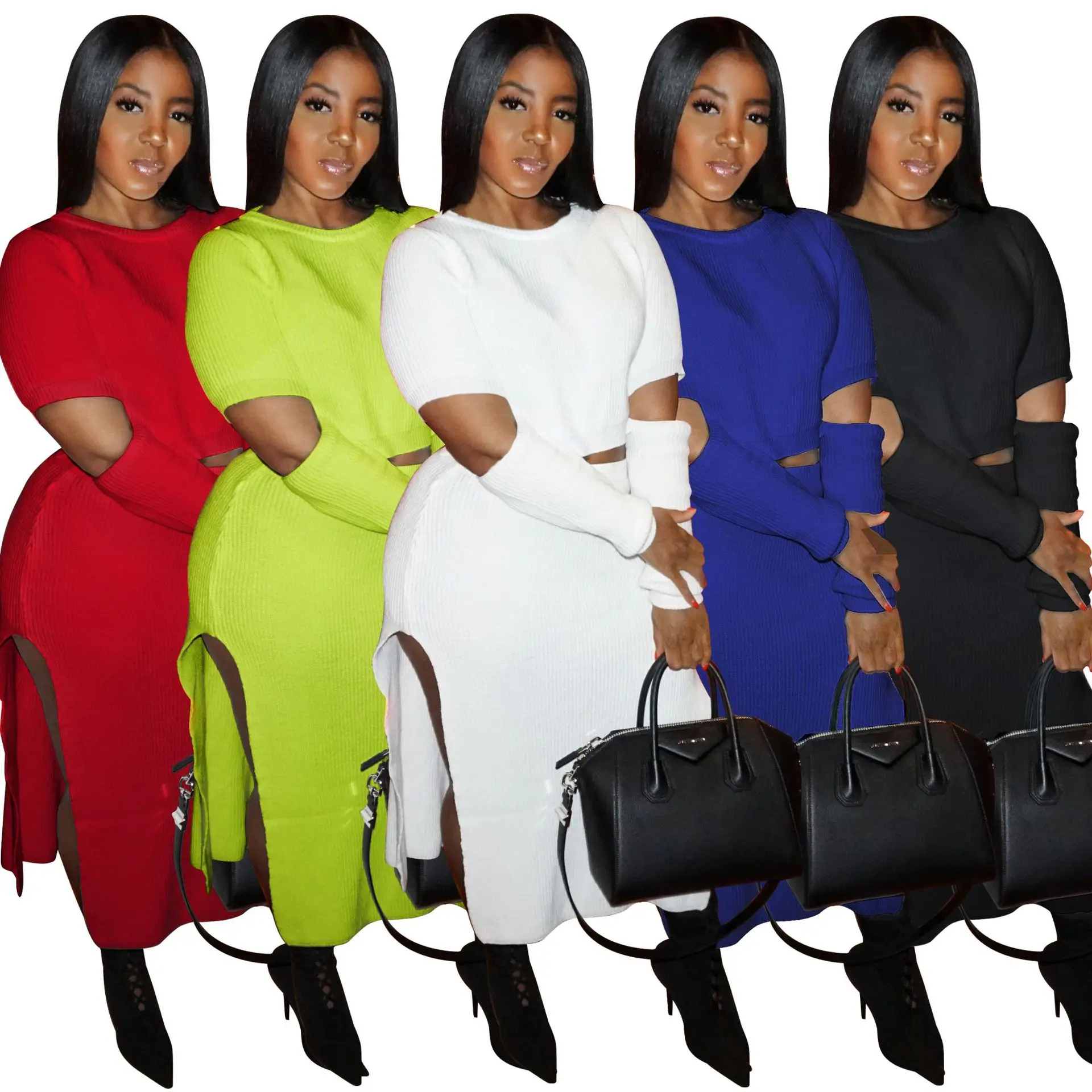 2021 Autumn Winter Hot Sale New Fashion High Slit Midi Skirt Suit Women Sweater Dresses Knit
2021 Autumn Winter Hot Sale New Fashion High Slit Midi Skirt Suit Women Sweater Dresses Knit