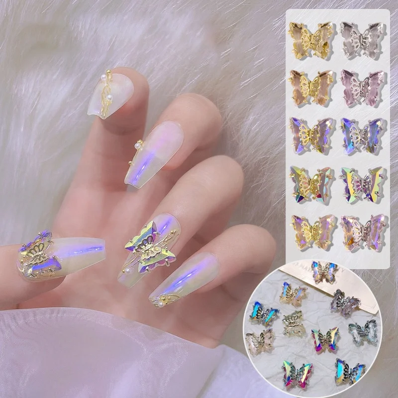 Paso Sico New Popular Wholesale 12*10mm Shimmer Double Layer Butterfly Nail Art Decorations 3d Alloy Butterfly Shiny Nail Charms
Paso Sico New Popular Wholesale 12*10mm Shimmer Double Layer Butterfly Nail Art Decorations 3d Alloy Butterfly Shiny Nail Charms