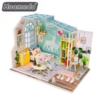 Lovely design assembly wooden toy doll house latest gift items