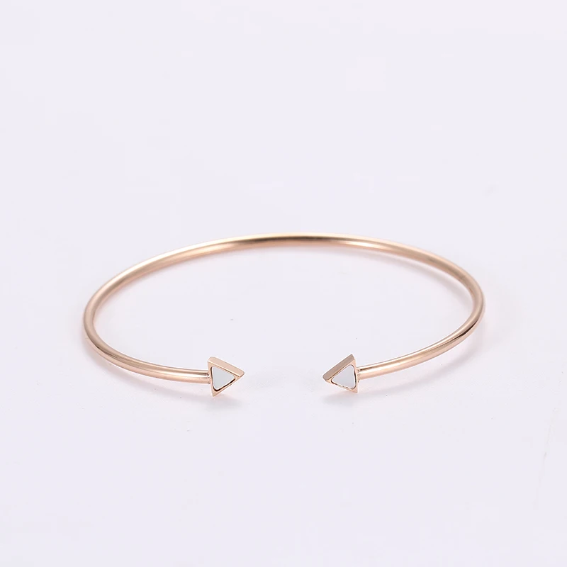 New Design Essential Adjustable White Black Geometric Jewelry Triangle Cuff Bracelet Stainless Steel
New Design Essential Adjustable White Black Geometric Jewelry Triangle Cuff Bracelet Stainless Steel
