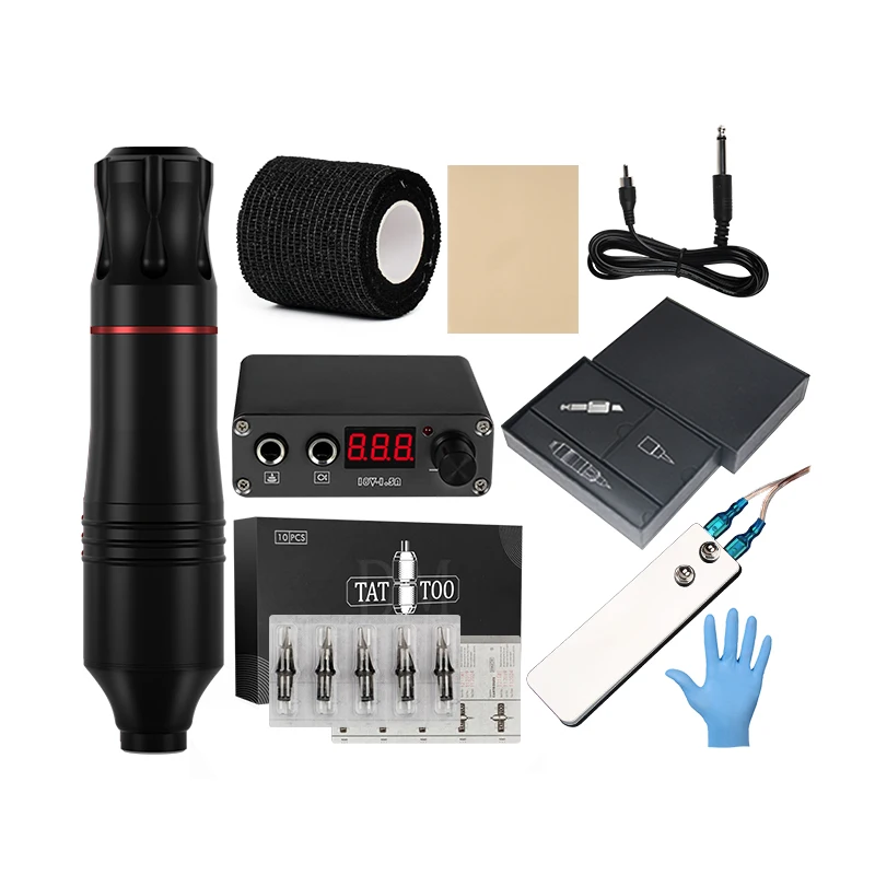 New Design Professional Import Motor Rotary Tattoo Machine Pen Kit Motor Gun Supply Needle Set, Black
New Design Professional Import Motor Rotary Tattoo Machine Pen Kit Motor Gun Supply Needle Set, Black