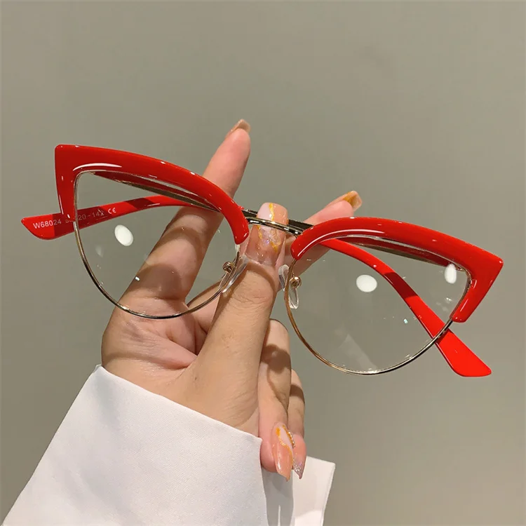 Custom logo Transparent Computer Anti Blue Ray Spectacles Glasses Frame New Retro Cat-Eye Metal Anti-Blue Light Glasses Frame
Custom logo Transparent Computer Anti Blue Ray Spectacles Glasses Frame New Retro Cat-Eye Metal Anti-Blue Light Glasses Frame