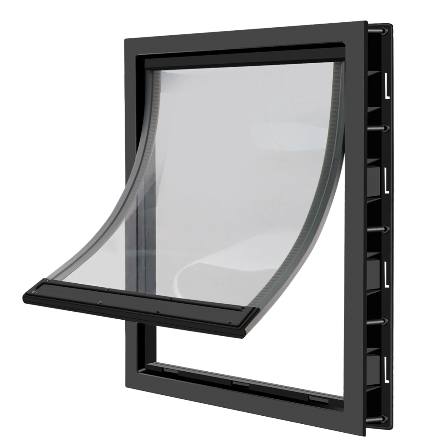 Eco-friendly Plastic PVC Door Automatic Security Large Pet House Dog Microchip Door For Screens, Black/white
Eco-friendly Plastic PVC Door Automatic Security Large Pet House Dog Microchip Door For Screens, Black/white
