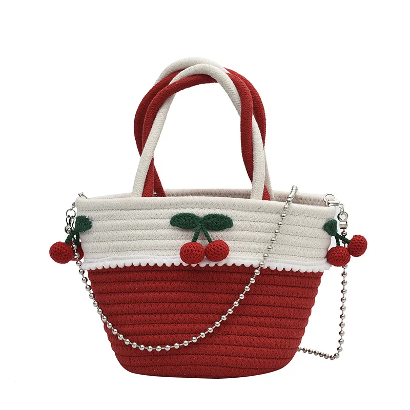 Summer fashion women's bag 2022 new woven straw bag girl cherry bucket bag shoulder crossbody handbag
Summer fashion women's bag 2022 new woven straw bag girl cherry bucket bag shoulder crossbody handbag