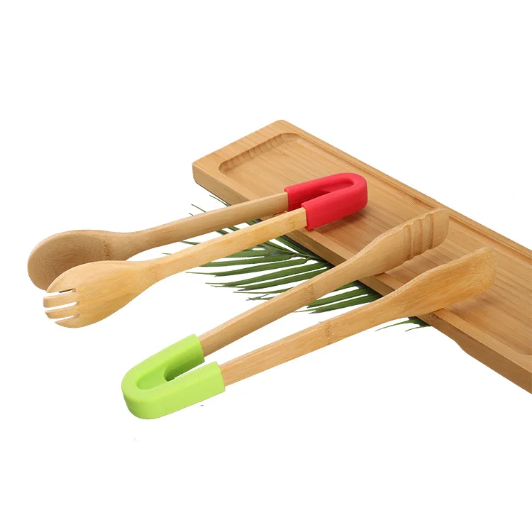 Bamboo Silicone Food Kitchen Supplies Convenient Bread Barbecue Cafeteria Clip Detachable BambooTong, Natural bamboo color
Bamboo Silicone Food Kitchen Supplies Convenient Bread Barbecue Cafeteria Clip Detachable BambooTong, Natural bamboo color
