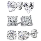 6mm Sterling Silver Elements Studs Earring and 925 Silver Fashion Earring Jewelry 2019